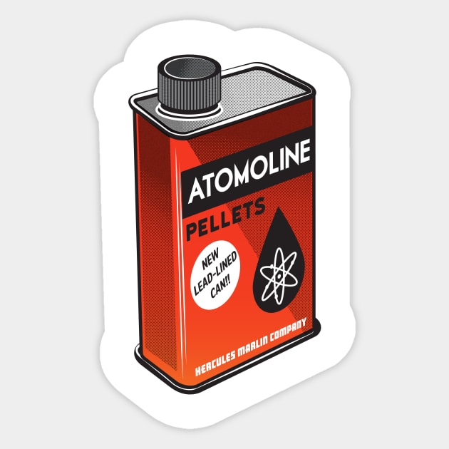 Atomoline Pellets Sticker by ThreeSpeed